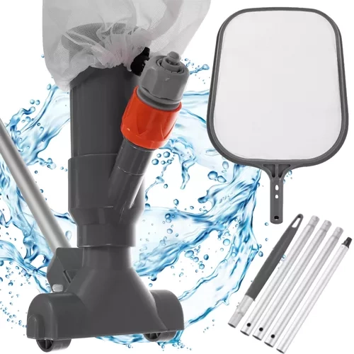 Bigstren 21024 2-in-1 Pool Cleaning Kit with Vacuum and Net