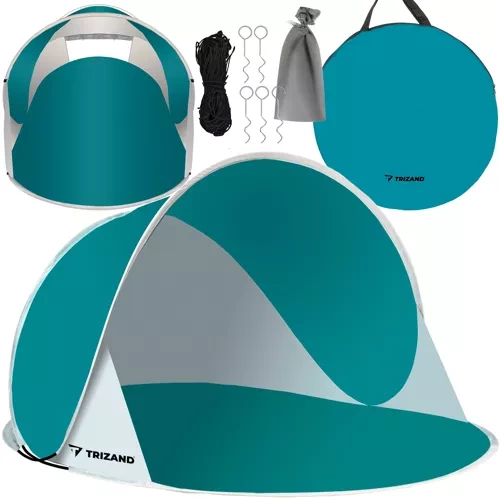 Pop Up Beach Tent Sun Shelter Trizand 190x120x86cm 23856