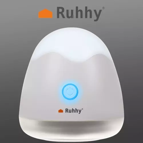 Ruhhy 00019162 Lint Remover with Night Light, White