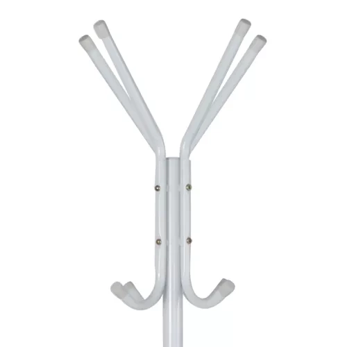 Metal Standing Coat Rack 170 cm, Ruhhy 23814, white