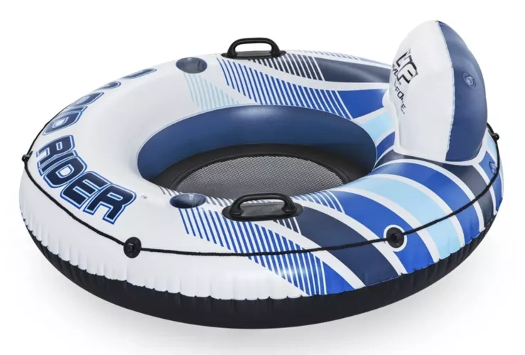 Bestway 43116 Inflatable Swim Ring with Backrest and Mesh Bottom