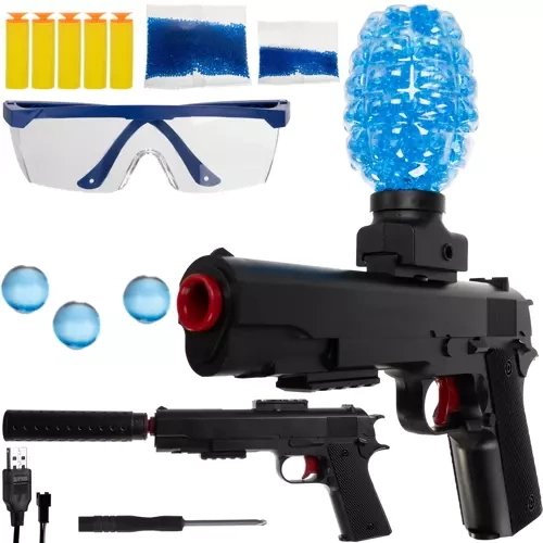 Kruzzel 20449 Electric Gel Ball Blaster Rifle with Foam Darts