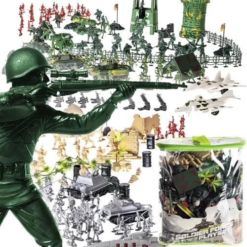 Militārās bāzes rotaļu komplekts 300 elementi 23432