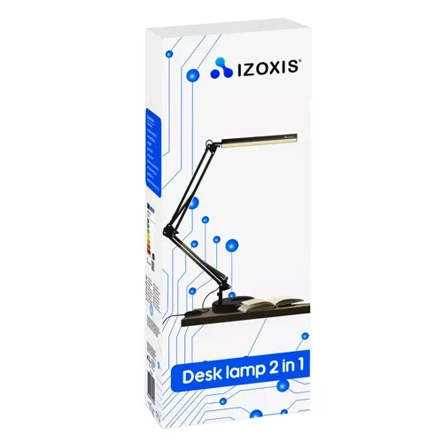 Izoxis 23503 2-in-1 LED Desk Lamp with Clamp and Base