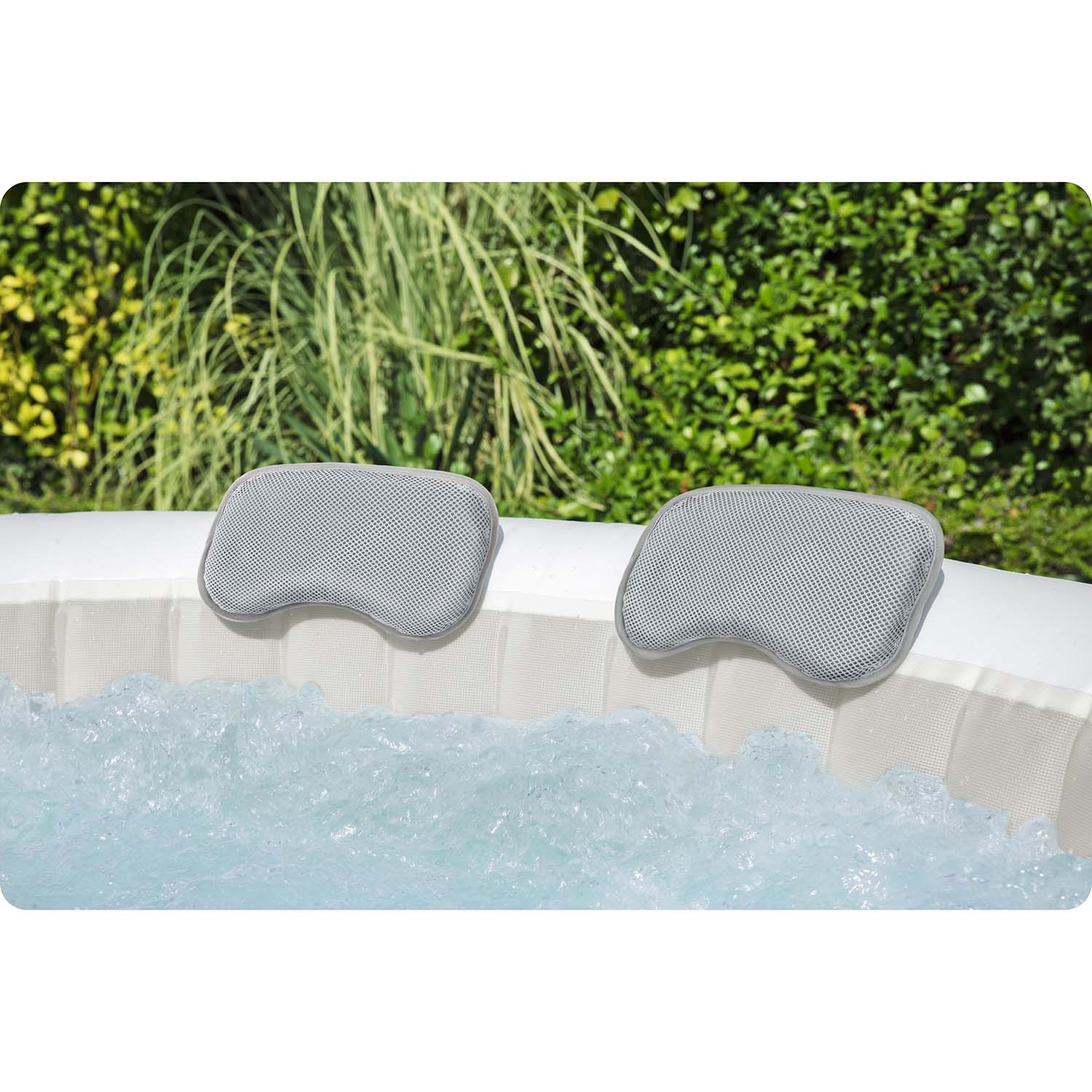 Bestway 60316 Lay-Z-Spa piepūšamā baseina galvas balsti, 2 gab., pelēki