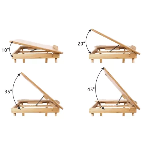 Ruhhy S23452 Bamboo Laptop Table, up to 17\"