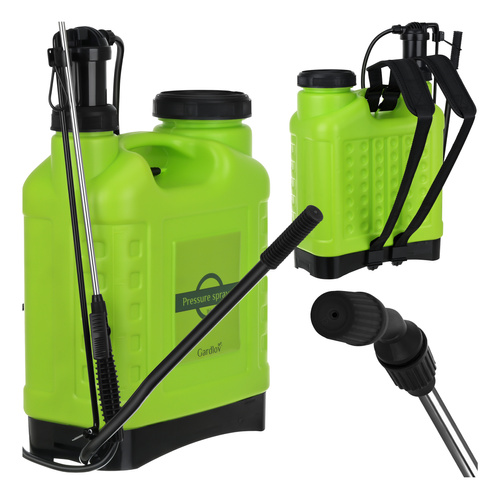 Gardlov 00025569 Backpack Pressure Sprayer, 16L, Green