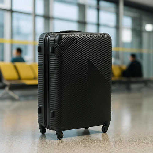3 Piece Hardshell Spinner Luggage Set Trizand 26661, Black
