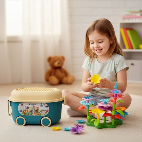 Flower Garden Building Toy Set ISO TRADE, 139 Pieces 26331 (3)