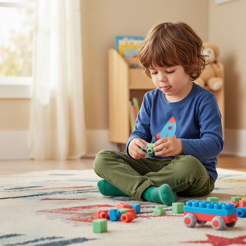 Iso Trade Soft Sensory Blocks for Kids, 30 pcs