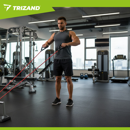 Resistance Bands Set for Exercise Trizand 25880, 5 pcs (2)