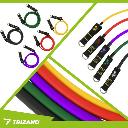 Resistance Bands Set for Exercise Trizand 25880, 5 pcs (3)