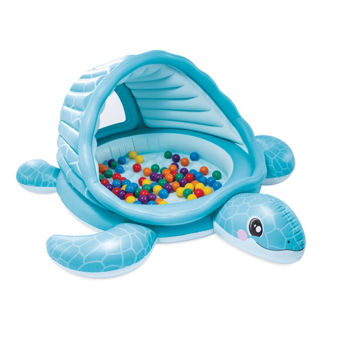Piepūšamais bērnu baseins ar nojumi INTEX 48677NP Bruņurupucis