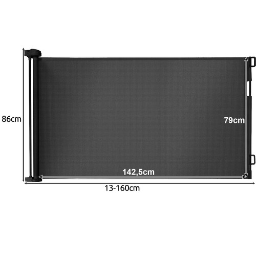 Portable Folding Safety Security Magic Gate Guard Mesh Fence Net for Pets Dog Puppy Cat, Black