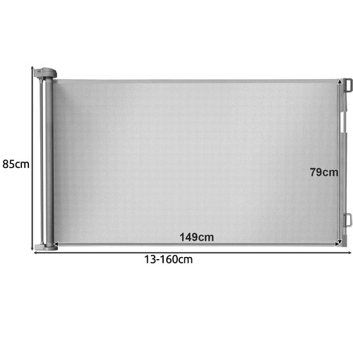 Portable Folding Safety Security Magic Gate Guard Mesh Fence Net for Pets Dog Puppy Cat, Gray