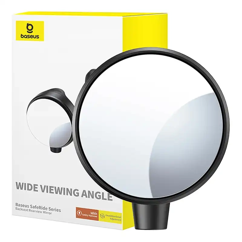 Atpakaļskata spogulis SafeRide Series Baseus (melns) | Rearview mirror (black)