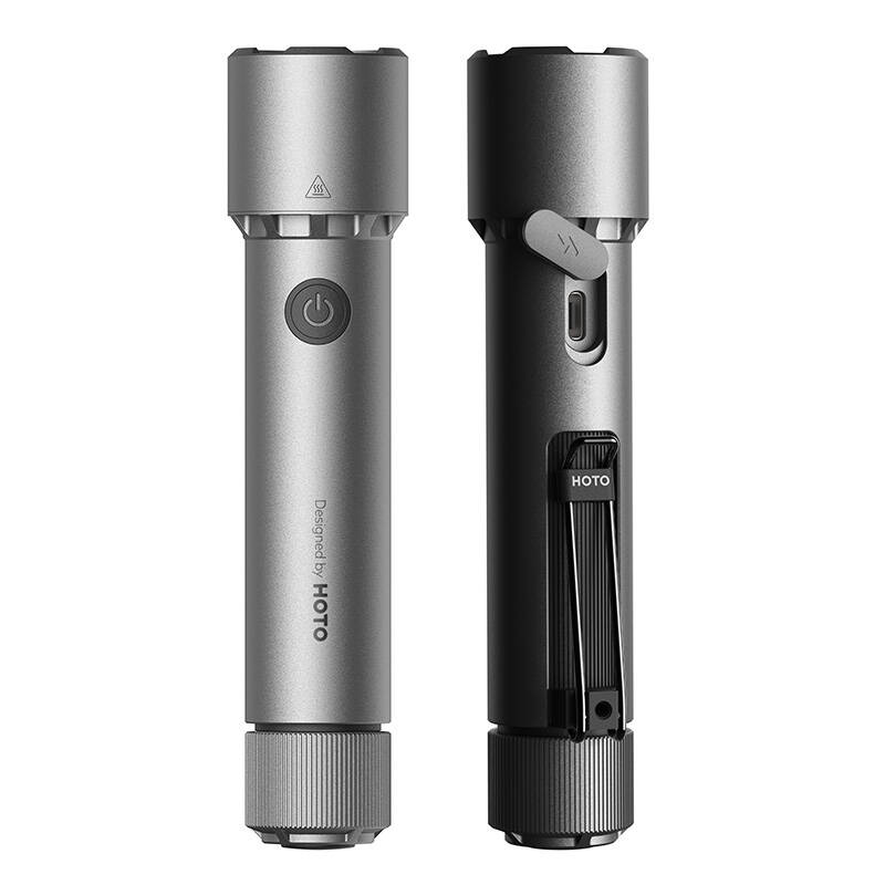 Taktiskais lukturītis HOTO QWSDT005, 2300lm, IP68, 3100mAh, USB-C | Tactical Flashlight