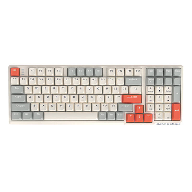 Spēļu tastatūra Darmoshark K7 PRO (balta) | Gaming Keyboard (white)