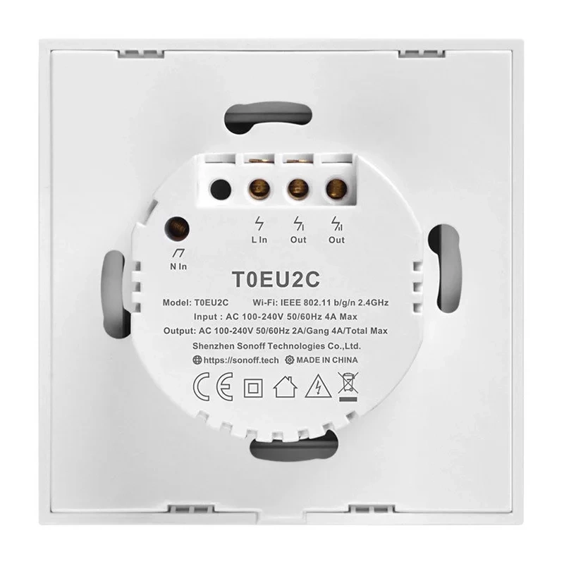 Smart Switch WiFi Sonoff T0 EU TX 2-Channel