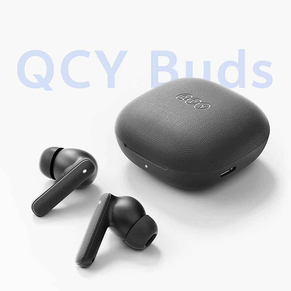 Bezvadu austiņas QCY Buds T43 Bluetooth 5.3 Pelēkas