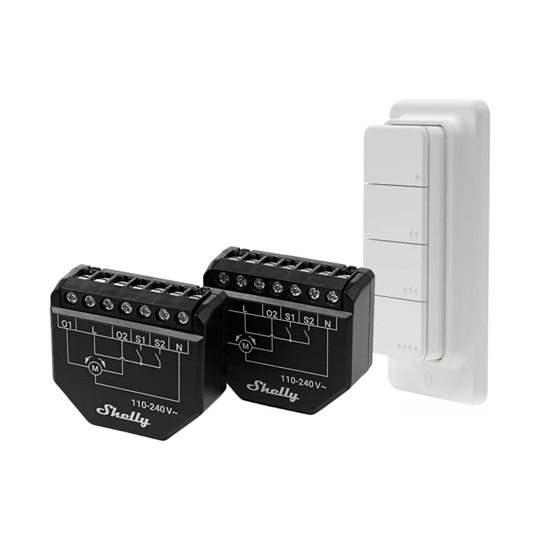 Smart WiFi Shutter Controller Set Shelly Shutter + BLU RC Button 4 (1)