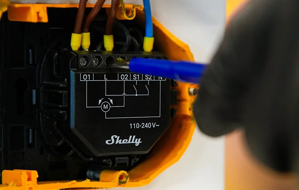 Smart WiFi Shutter Controller Set Shelly Shutter + BLU RC Button 4 (3)