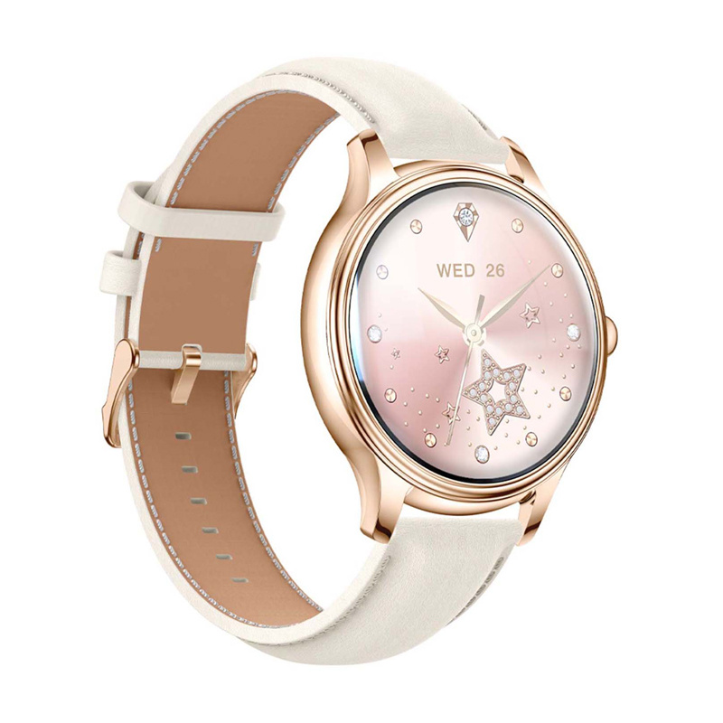 Smartwatch COLMI L28 Gold Leather Strap 1.32" AMOLED (0)