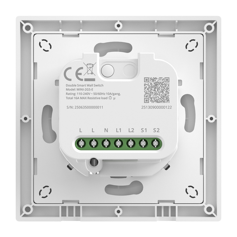 Smart Wall Switch SONOFF MINI-2GS-E Matter 2-Channel (1)