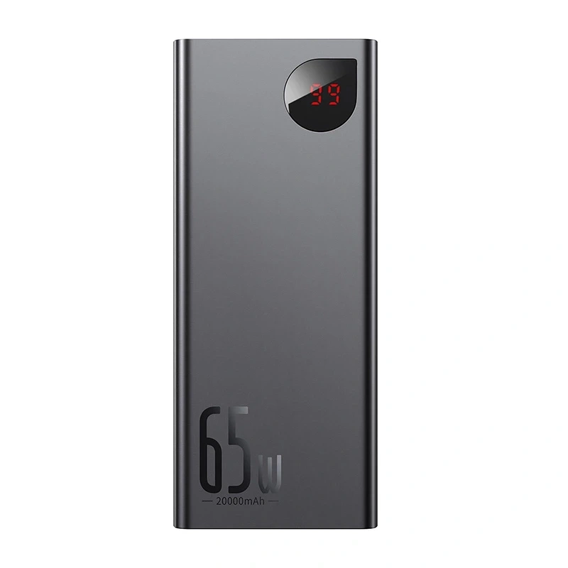 Baseus Adaman Metal Powerbank 20000mAh PD QC 3.0 65W 2xUSB + USB-C + micro USB (Black)