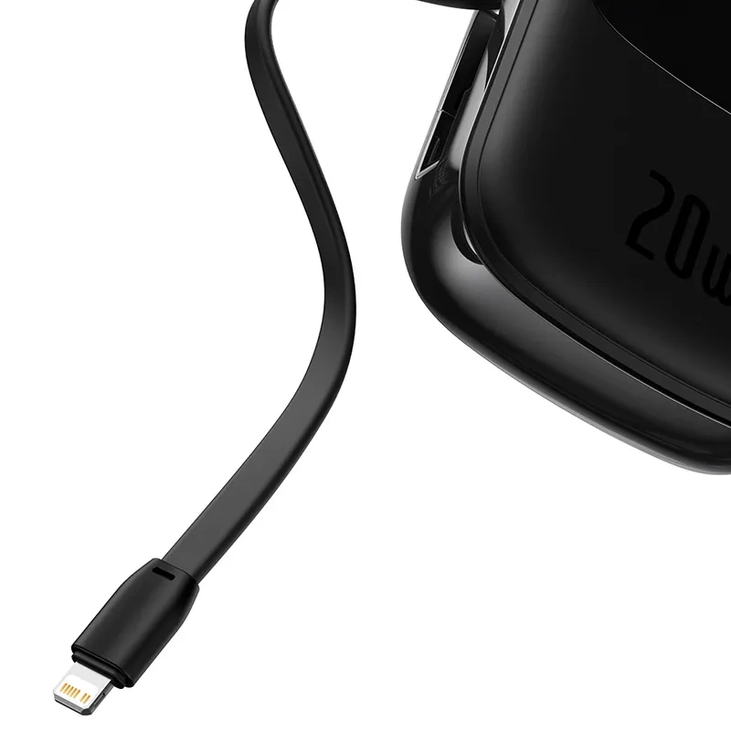 Baseus Qpow PRO Powerbank 20000mAh 20W with Lightning Cable Black