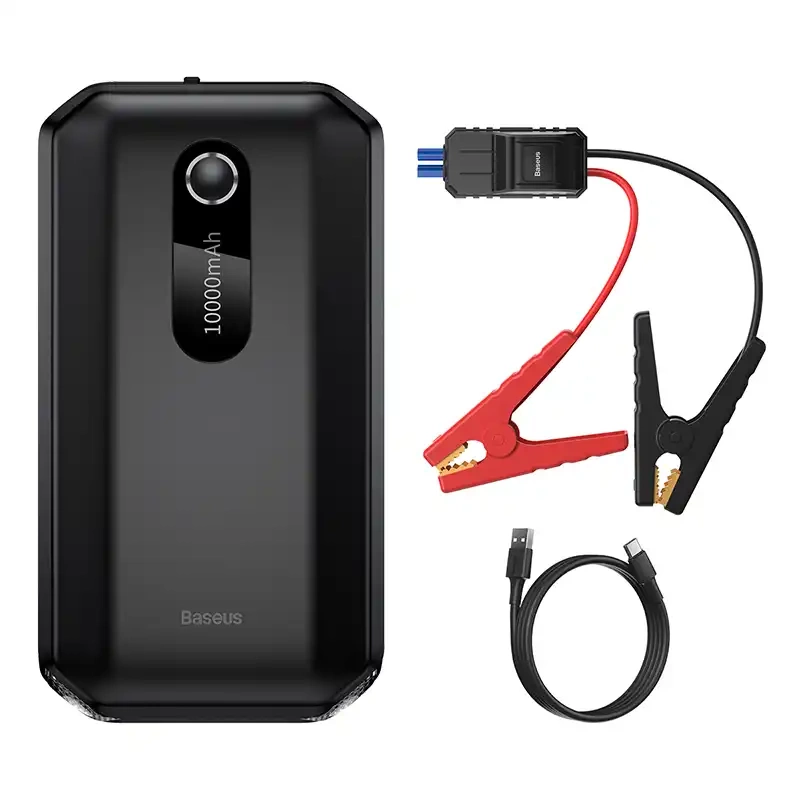 Baseus Super Energy Car Jump Starter 10000mAh, 1000A, USB (черный)