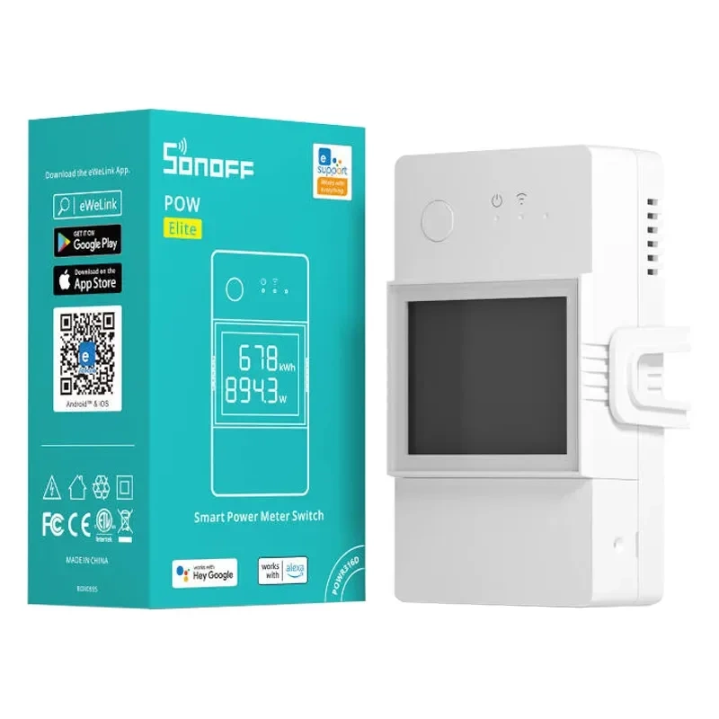 Sonoff POWR316D viedais WiFi slēdzis ar jaudas mērītāju