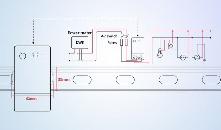 Умное Wi-Fi реле Sonoff POWR316 с мониторингом энергопотребления