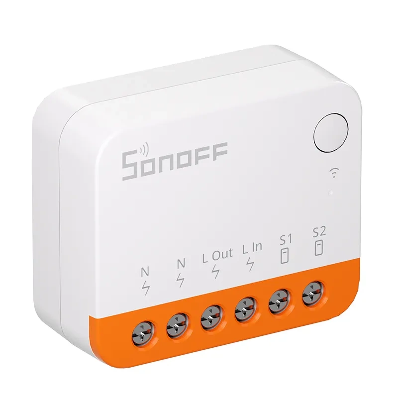 Sonoff MINIR4 1 kanāla WiFi viedais slēdzis, balts