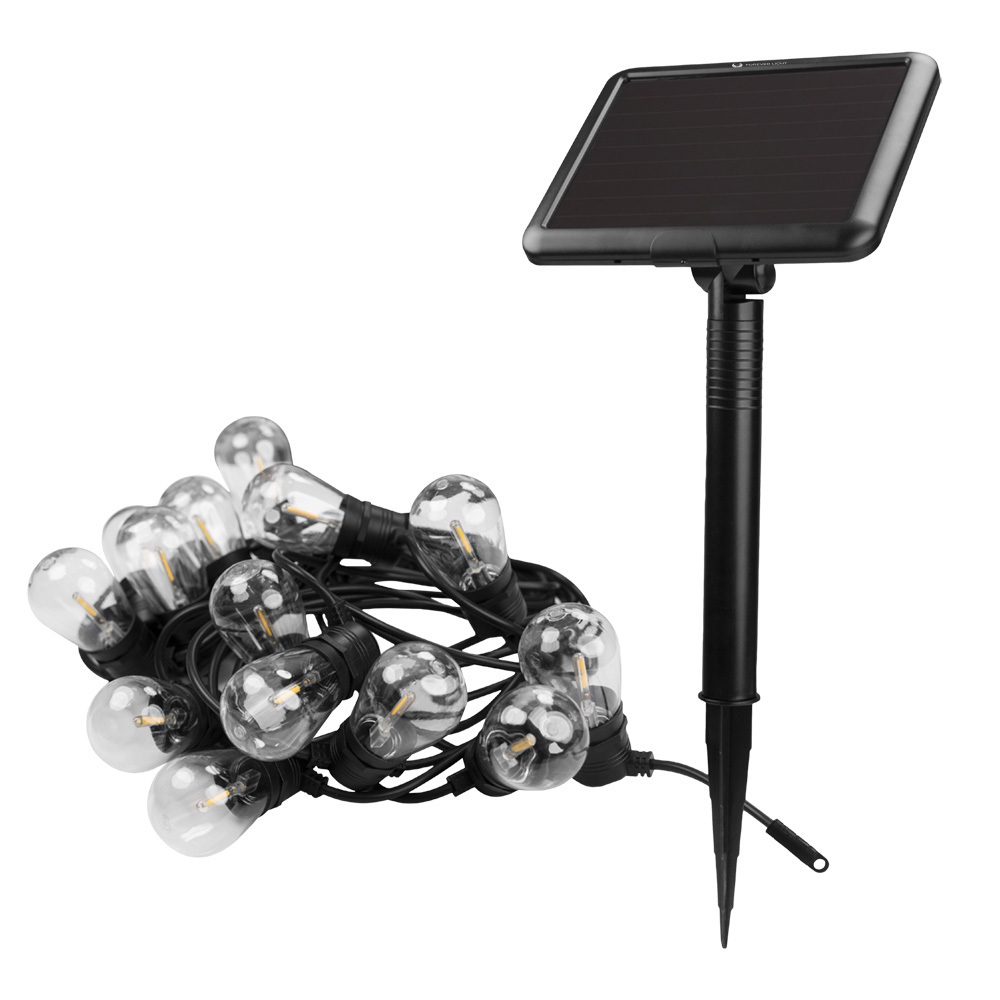 Solar String Lights Forever Light SUNARI FLS-60 7.5m 10 Bulbs IP44 Outdoor
