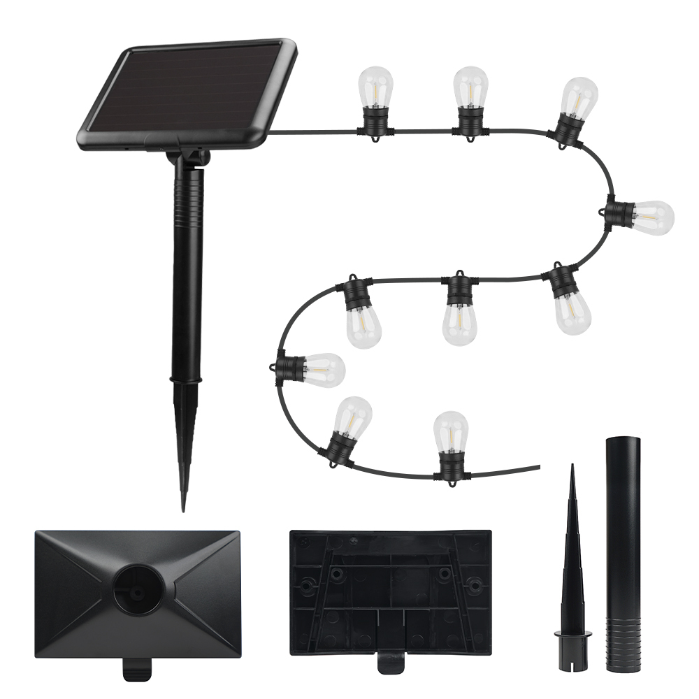 Solar String Lights Forever Light SUNARI FLS-60 7.5m 10 Bulbs IP44 Outdoor