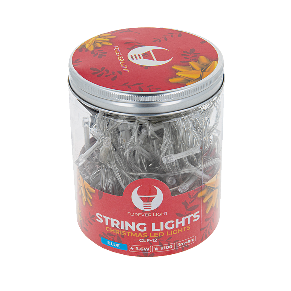 LED String Lights 100LED 8m (26ft) Forever Light CLF-12, Blue