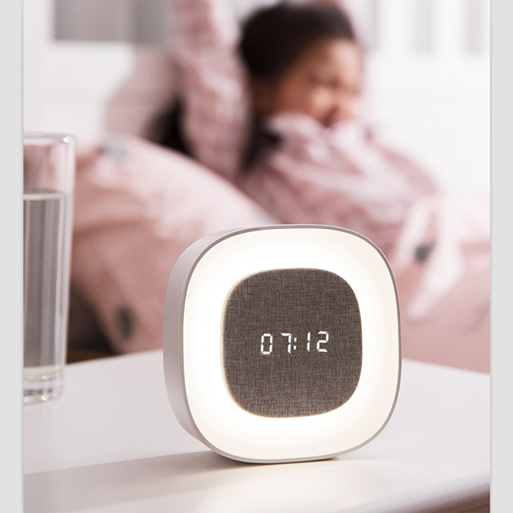 LED Alarm Clock with Night Light Forever Light PURE FNL-03 BJORN, White