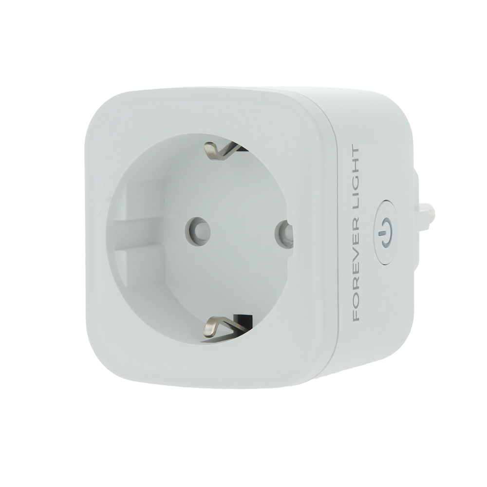Умная WiFi розетка Forever Light FLSP16A 16А с энергомониторингом, белая