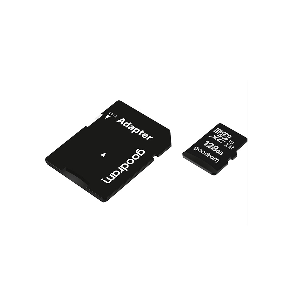 MicroSDXC Memory Card GoodRam 128GB Class 10 UHS-I with Adapter, Black (0)