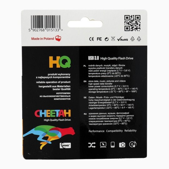Imro Cheetah 16GB USB 3.0 Flash Drive, blue