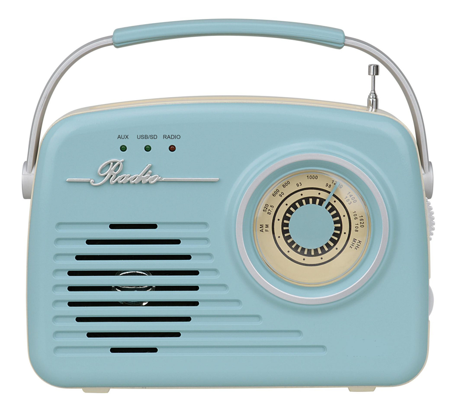 Bluetooth-колонка Setty Retro P350 с FM-радио, синяя
