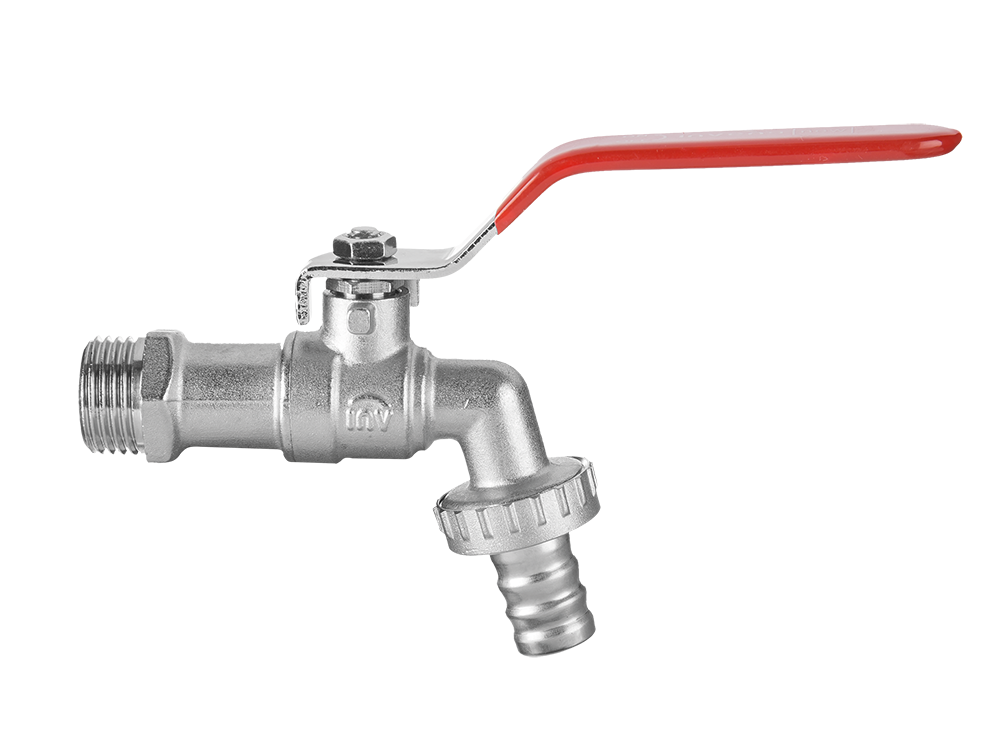 Krāns IBC tvertnei 1000L ar 1/2\" šļūtenes savienojumu, sudraba