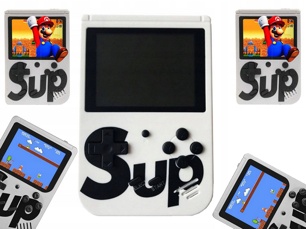 Mini Console Portable, Retro Games, 400 Games, 3.0\", TV Connection, White