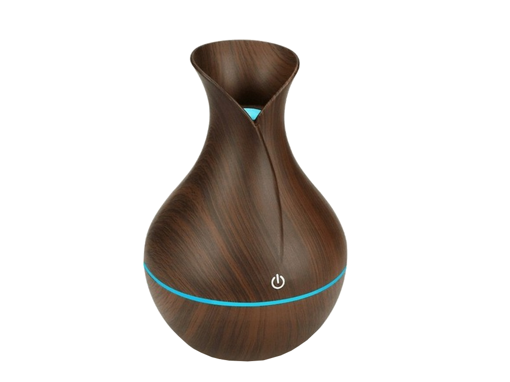 Air Humidifier, Aroma Diffuser, Aromatherapy, RGB Illumination, USB, Dark Brown