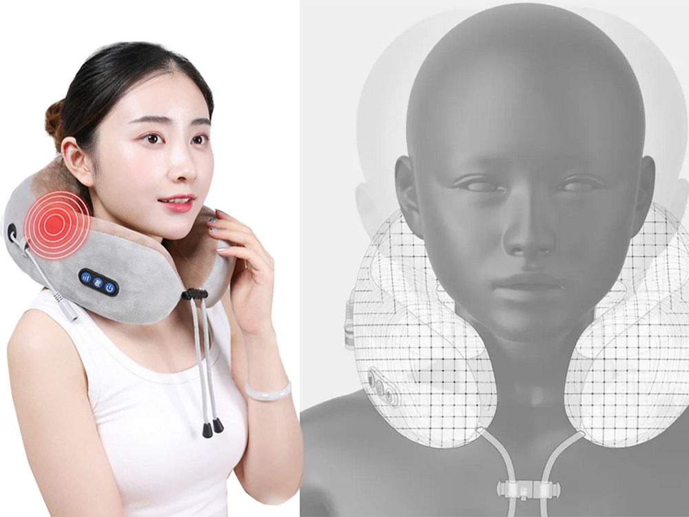 Kakla Masieris, Mīksts Ceļojumu Spilvens Automašīnai Un Lidmašīnai | Neck Massager, Soft Travel Cushion for Car...
