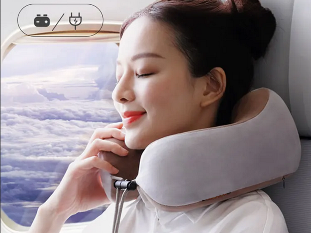Kakla Masieris, Mīksts Ceļojumu Spilvens Automašīnai Un Lidmašīnai | Neck Massager, Soft Travel Cushion for Car...