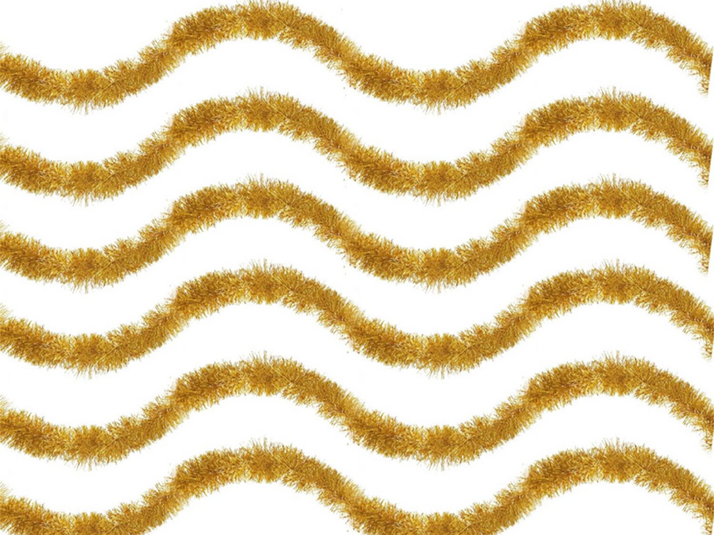 Ziemassvētku Eglīšu Virtene Zelta Ķēdes 6M | Christmas Chandler Golden Chain