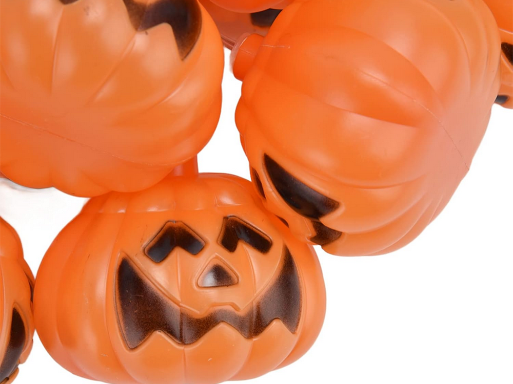 Lights 10 Led Hanging Pumpkins Halloween 200Cm Glowing Decoration Pumpkin