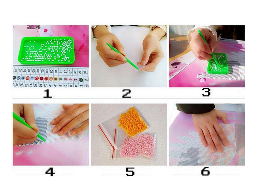 Diamond Painting Kit Snowman 5D, 30x40 cm